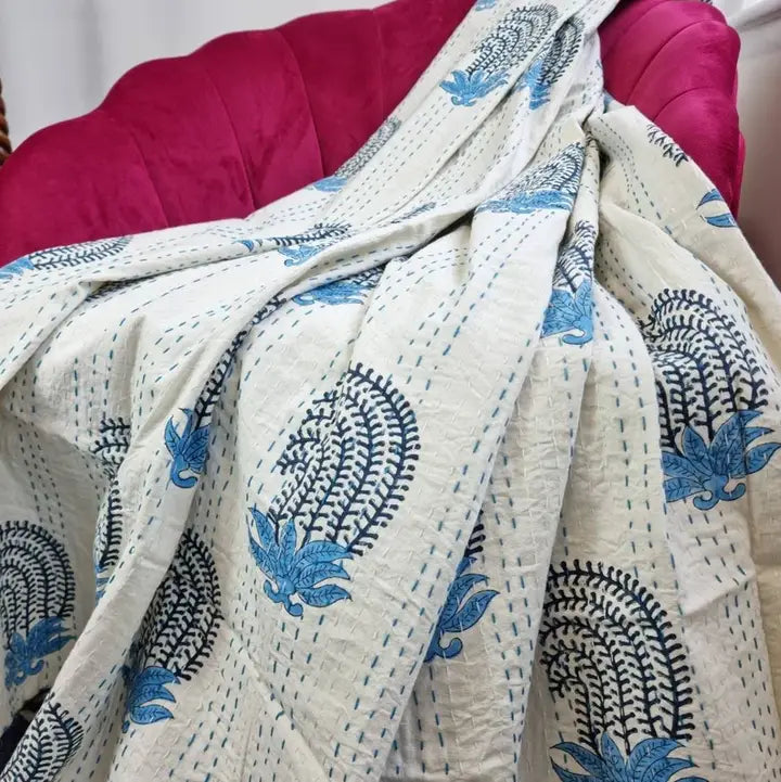 Kantha Throws